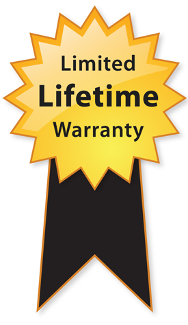 Limited Lifetime Warranty Ribbon Image